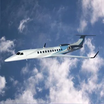 Embraer Legacy 650 corporate jet 3D Model
