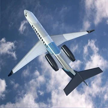 Embraer Legacy 650 corporate jet ~ 3D Model #42695784
