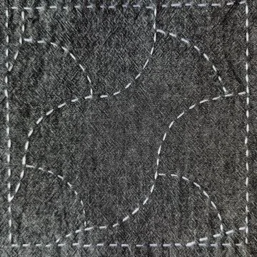 Embroidered Geometric Textile Texture.  Stock Photos