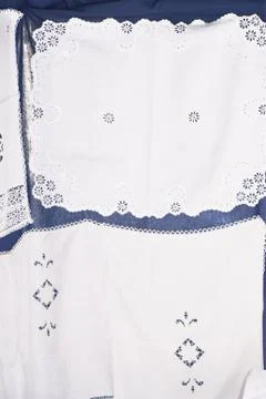 Embroidered table center Stock Photos