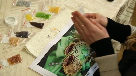 Embroidery 3 Stock Footage 77759013