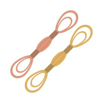 Embroidery and weaving threads vector design Stock Illustration
