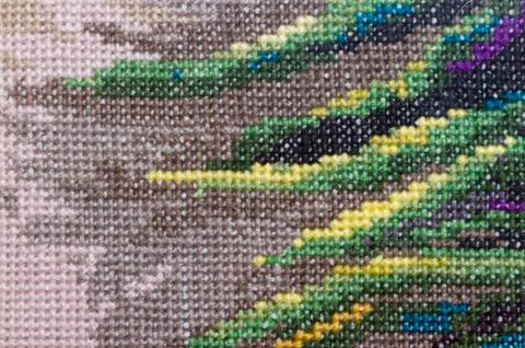 Embroidery background Stock Photos