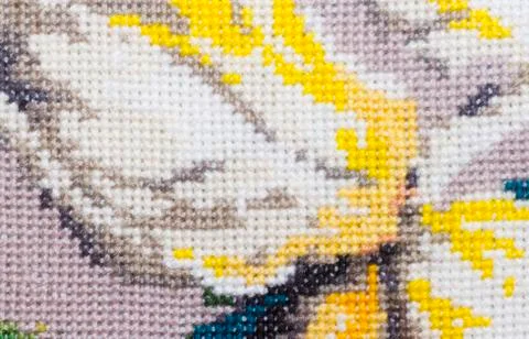 Embroidery background Stock Photos