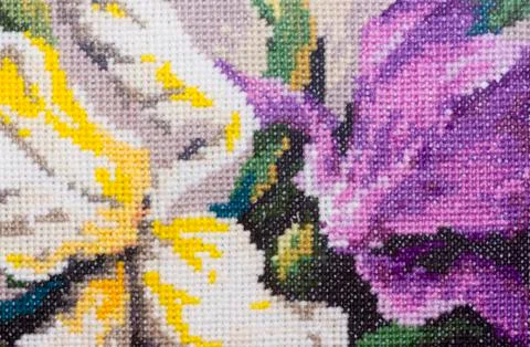 Embroidery background Stock Photos