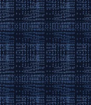 Embroidery Boro Patch Kantha Vector Pattern. Illustrazione stock