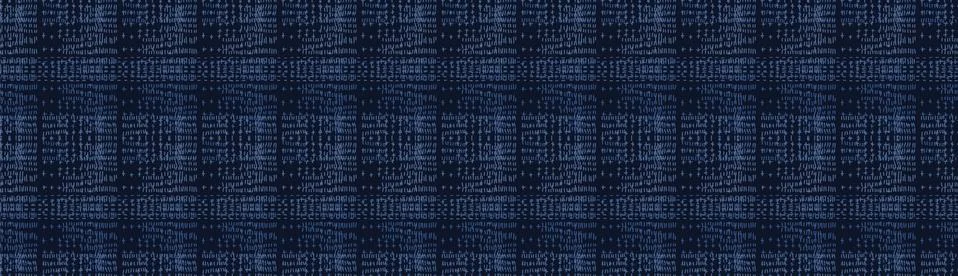 Embroidery Boro Patch Kantha Vector Border Pattern. Asian Needlework Seamless 스톡 일러스트