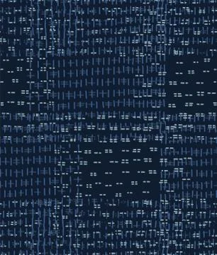 Embroidery Boro Patch Kantha Vector Pattern. Asian Needlework Seamless Stock Illustration