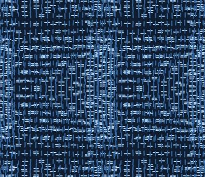 Embroidery Boro Patch Kantha Vector Pattern. Asian Needlework Seamless Stock Illustration