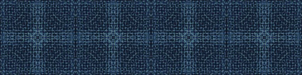Embroidery Boro Patch Kantha Vector Border Pattern. Asian Needlework Seamless Stock Illustration