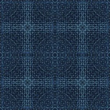 Embroidery Boro Patch Kantha Vector Pattern. Asian Needlework Seamless Illustrazione stock