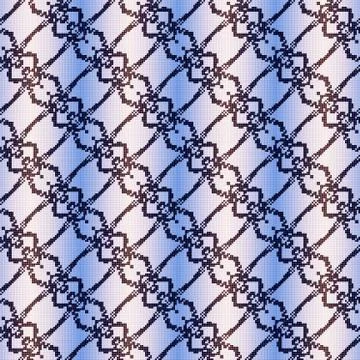 Embroidery curtain Illustrazione stock