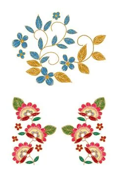 Embroidery design. Stock Illustration