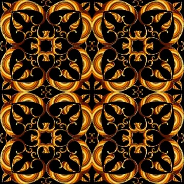 Embroidery floral vector seamless pattern. Ethnic style grunge Paisley flower Illustrazione stock