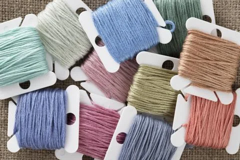 Embroidery Floss Keys Stock Photos