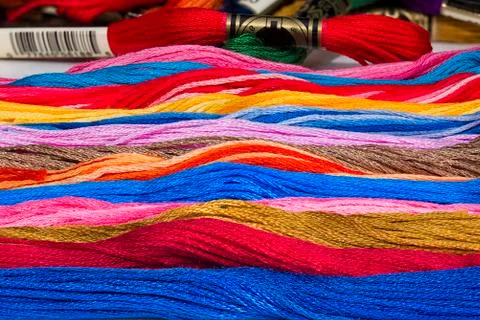 Embroidery Floss Stock Photos