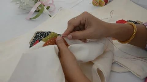 Embroidery Stock Footage 10818786