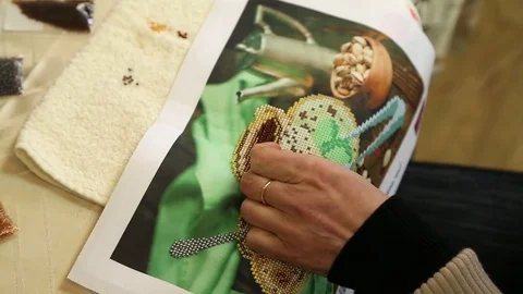 Embroidery Stock Footage 77759516