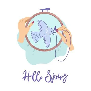 Embroidery Stock Illustration