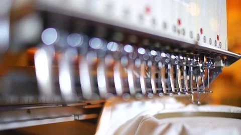 Embroidery Machine Stock Footage 76505967