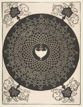 Embroidery Pattern with an Amazon Shield in its Center 1521 before Albrecht.. Stock Photos