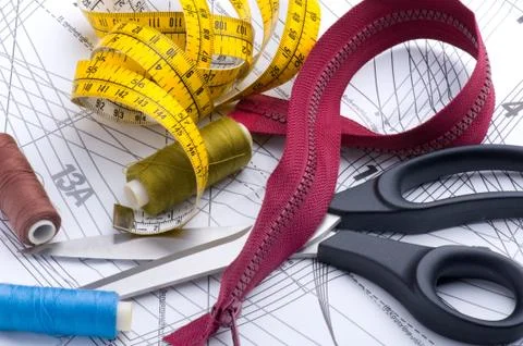 Embroidery pattern on white Foto stock