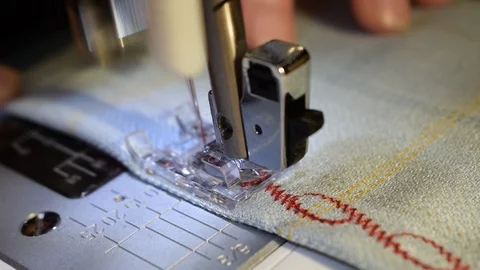 Embroidery of patterns Stock Footage 88598367