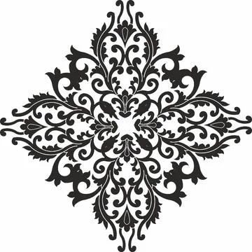 Embroidery patterns mandala design of element with decorative circle pattern 스톡 일러스트