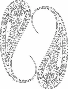 Embroidery patterns mandala design of element with decorative circle pattern Stock-Illustration