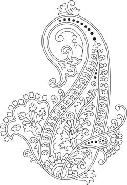Embroidery patterns mandala design of element with decorative circle pattern 스톡 일러스트