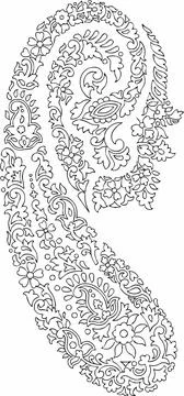 Embroidery patterns mandala design of element with decorative circle pattern 스톡 일러스트