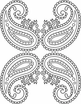 Embroidery patterns mandala design of element with decorative circle pattern 스톡 일러스트