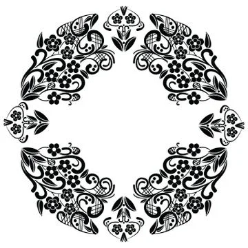 Embroidery richelieu pattern Stock Illustration