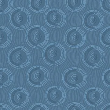 Embroidery Seamless pattern. Circles in hand made style イラスト素材