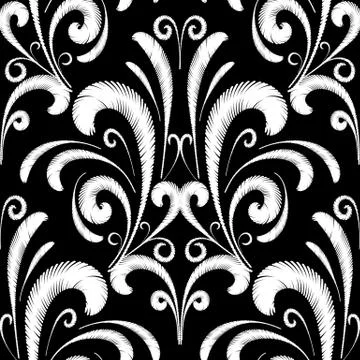 Embroidery seamless pattern. 스톡 일러스트