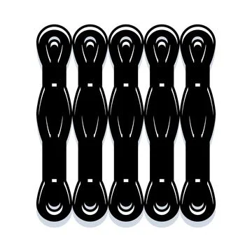 Embroidery threads or yarn loop fasteners pattern イラスト素材