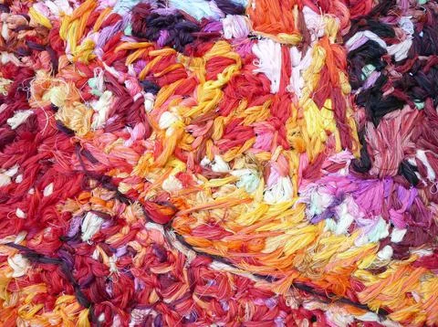 Embroidery threads sewing as textile background. Stock Photos