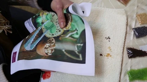 Embroidery1 Stock Footage 77758655