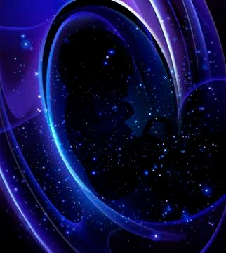 Embryo in space Stock Illustration