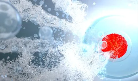 Embryonic Cell Attack Stock Illustration