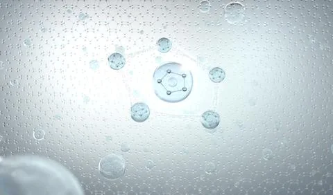 Embryonic cell with DNA structure 스톡 일러스트