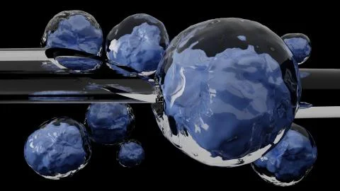 Embryonic stem cell during needle aspiration. Stock-Illustration