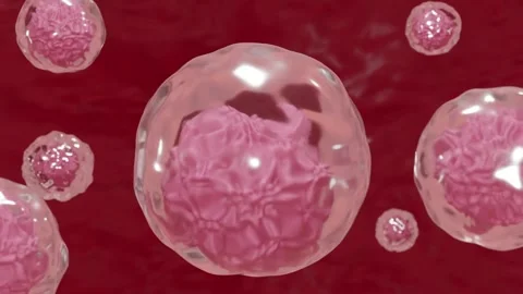 Embryonic stem cells.Cellular therapy.3d rendering Stock Footage 156595078