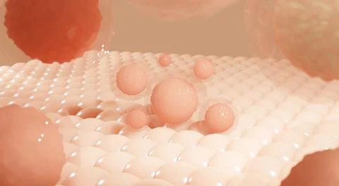 Embryonic stem cells.Cellular therapy.3d rendering Fotos Stock