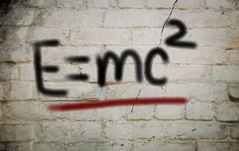 E=mc² Albert Einsteins Physical Formula Concept E=mc² Albert Einsteins Phy. Stock Photos