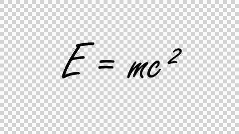E=mc2 Einstein's theory Stock Illustration