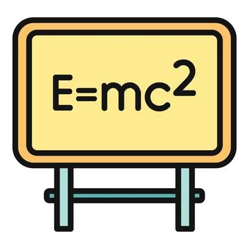 Emc2 formula on blackboard education physics concept 스톡 일러스트