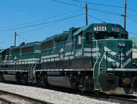 EMD GP38-2 / GP38-3 Locomotives 3804 3807 3808 of F &amp; L railways Foto stock