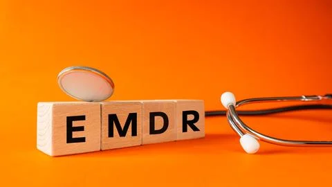 EMDR, Eye Movement Desensitization and Reprocessing. The concept of mental Stock Photos