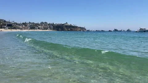 Emerald Bay in Laguna Beach Stock Footage 161221944